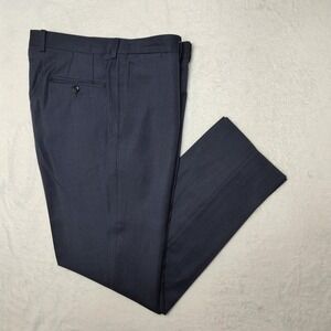 Ted Baker Jefferson Pants Mens 36x32 Blue Wool Dress Flat Front Lined Canada